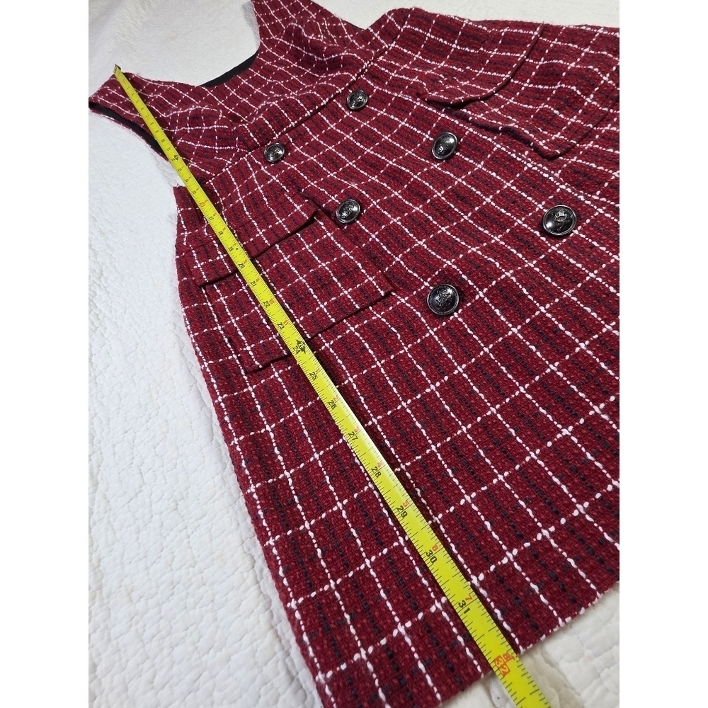 Joe Fresh Red Plaid Jacket & Skirtall Dress Set - Picture 6 of 16